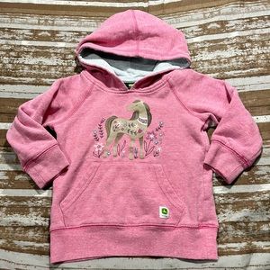 Girl’s John Deere (Farm) Floral Horse Hoodie